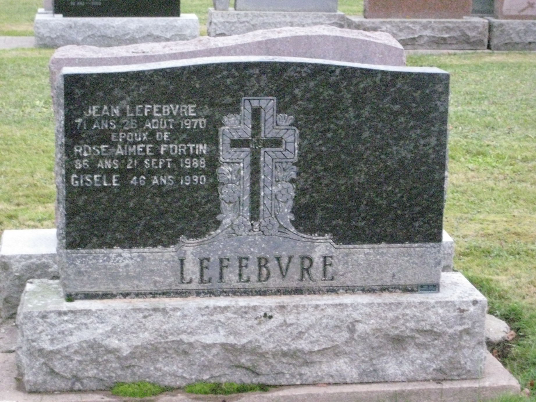Sépulture Jean Lefebvre